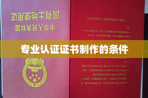 东方专业认证证书制作的条件