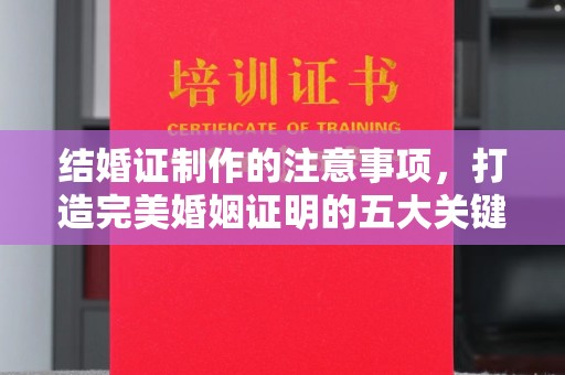 东方结婚证制作的注意事项，打造完美婚姻证明的五大关键点