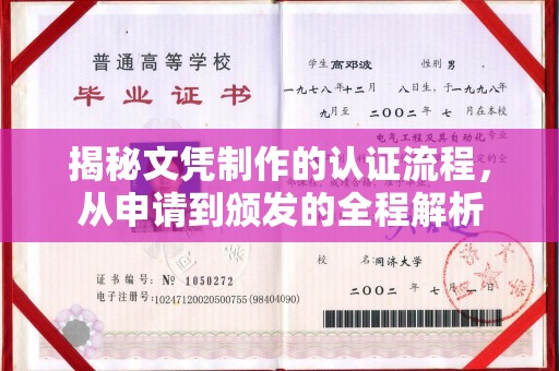 东方揭秘文凭制作的认证流程，从申请到颁发的全程解析