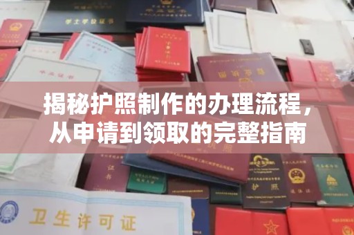 东方揭秘护照制作的办理流程，从申请到领取的完整指南