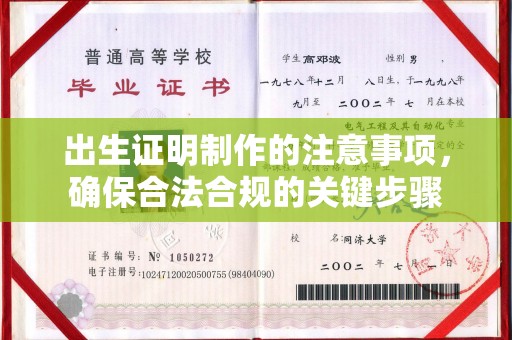 东方出生证明制作的注意事项，确保合法合规的关键步骤