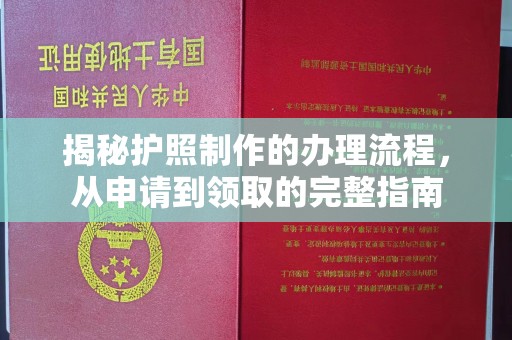 东方揭秘护照制作的办理流程，从申请到领取的完整指南