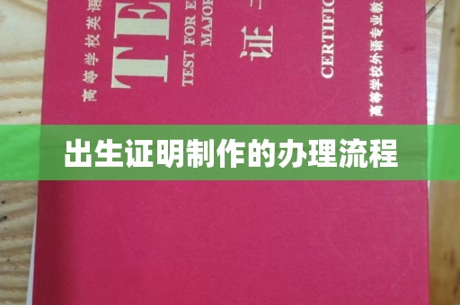 东方出生证明制作的办理流程